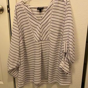 Lane Bryant striped top never worn